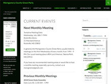 Tablet Screenshot of montgomerycountygreenparty.org